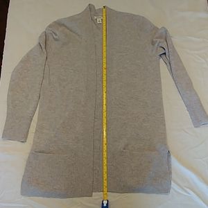 L L Bean Grey Cashmere Cardigan